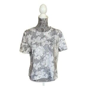 St. John Sport by Marie Gray Paisley Print Top